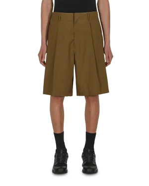 2 Moncler 1952 Cotton Poplin Shorts Green