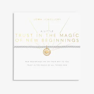 Un Peu de Confiance Dans la Magie des Nouveaux Départs Bracelet Plaqué Argent & Or 8154 Joma Jewellery