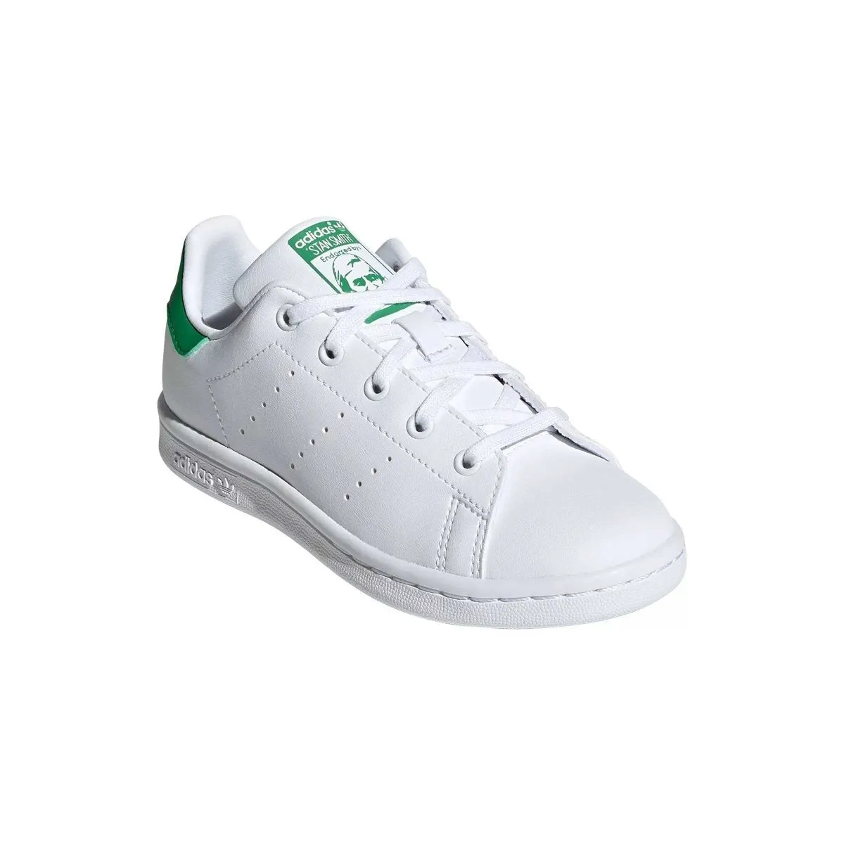 Adidas GS (Grade School) Stan Smith White/Green Adidas Shoes