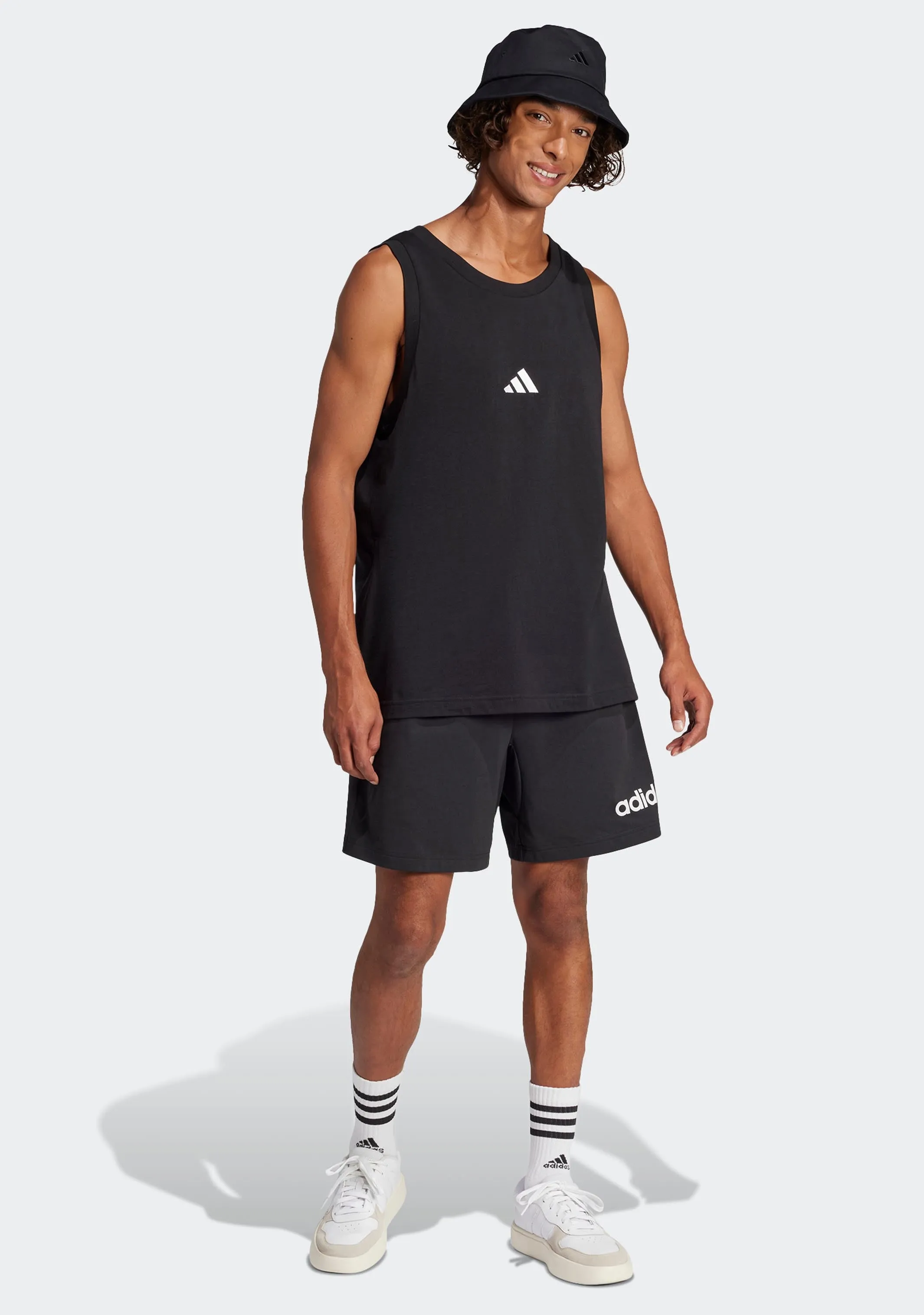Adidas Men's Essentials Small Logo Tank Top