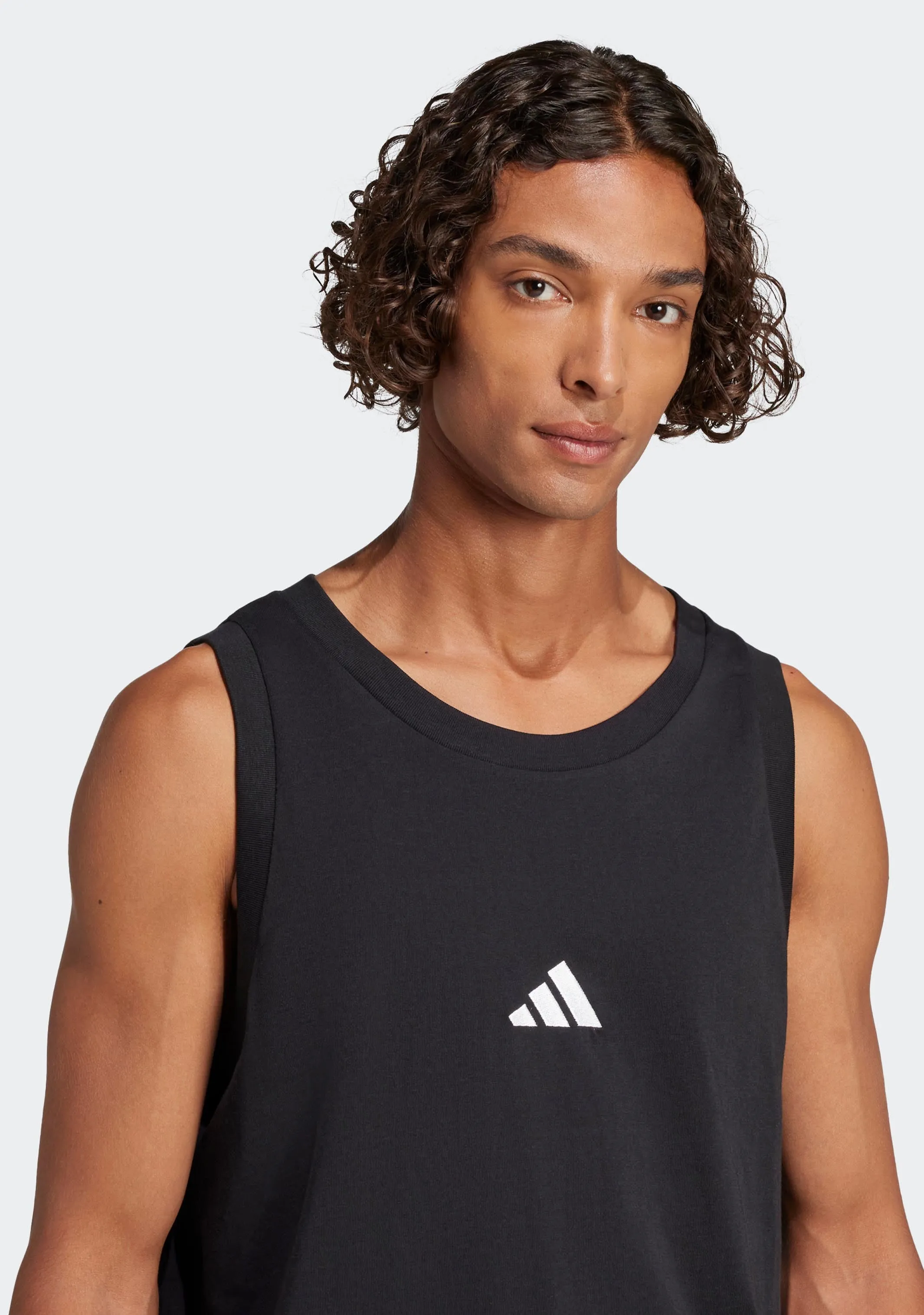 Adidas Men's Essentials Small Logo Tank Top