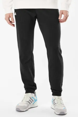 Adidas Mens Fleece Jogger Sweatpants w/ Pockets - Black