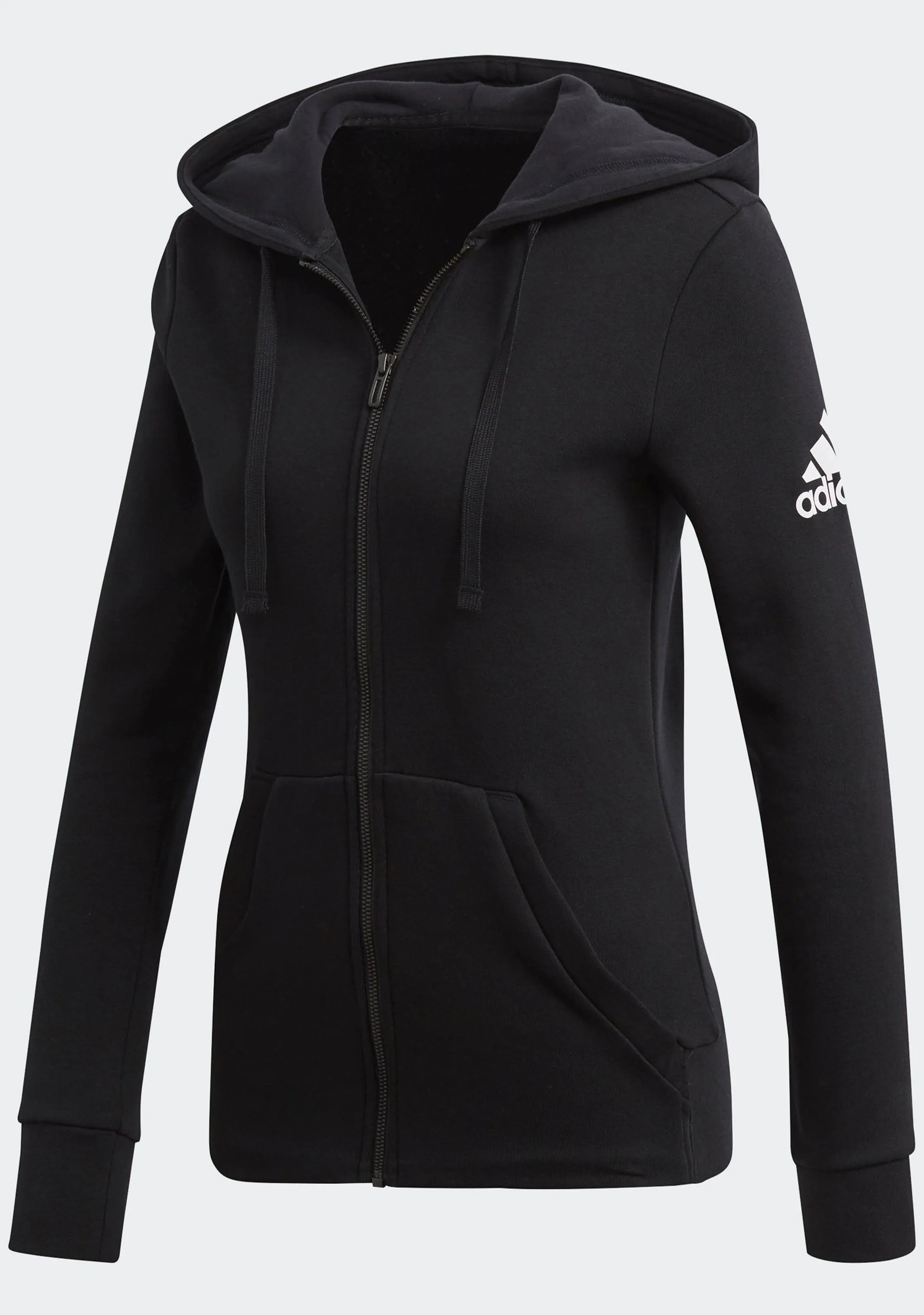 Adidas Womens Essential Solid Full Zip Hoodie