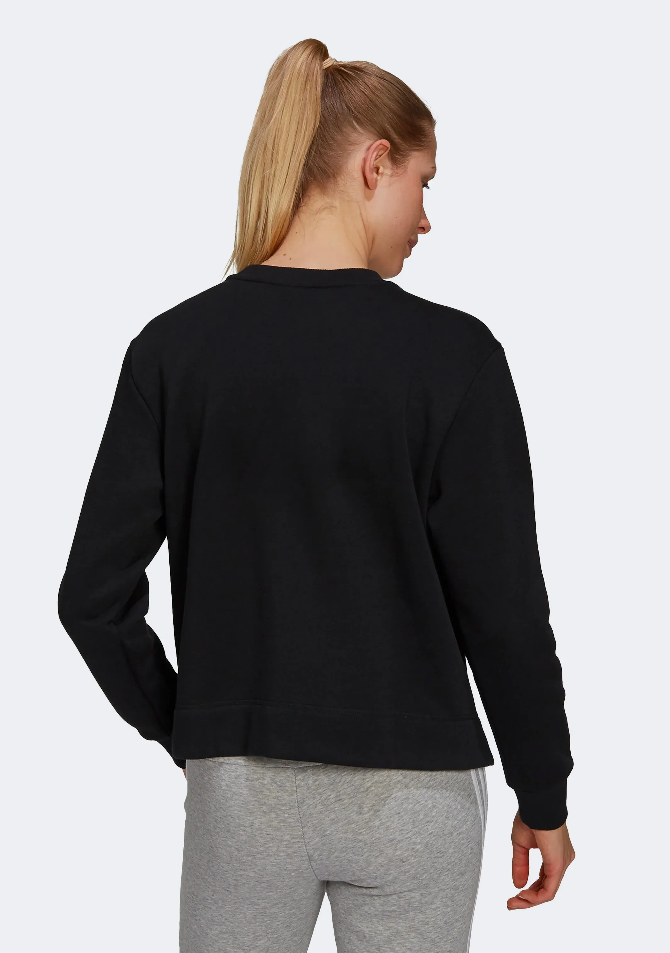 Adidas Women's Essentials Small Logo Fleece Cropped Sweatshirt