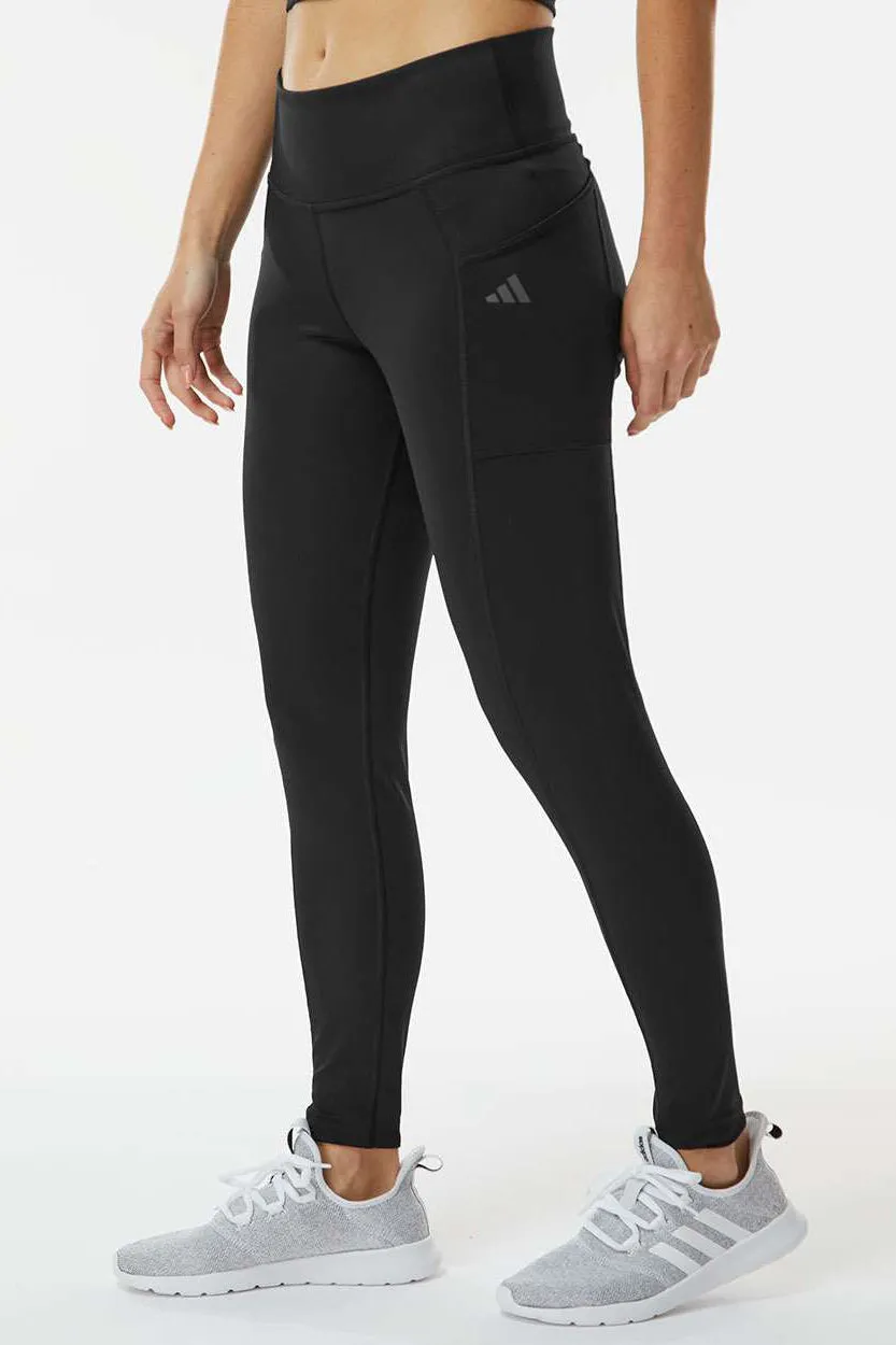 Adidas Womens Leggings w/ Pocket - Black