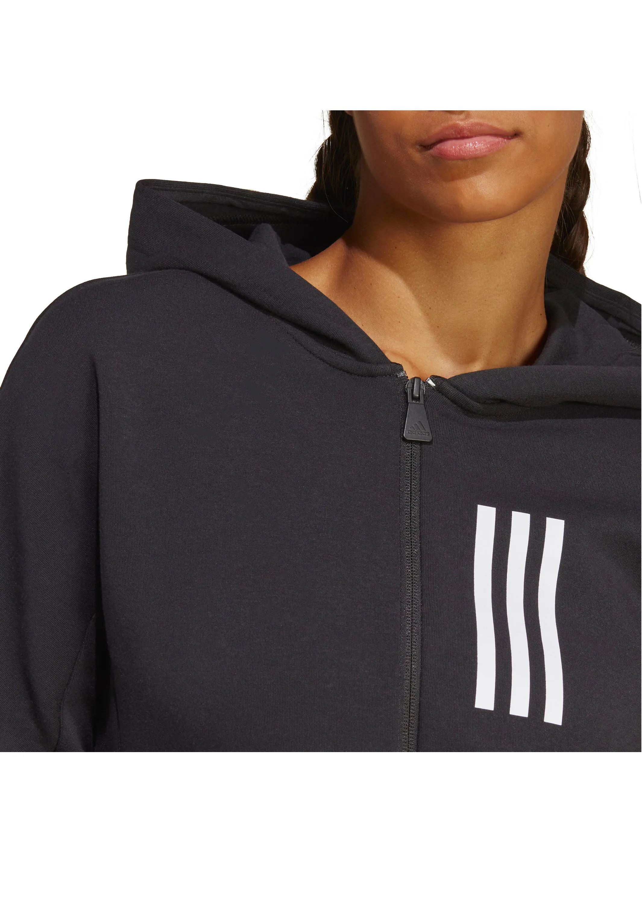 Adidas Womens Mission Victory Slim Fit Full-Zip Hoodie