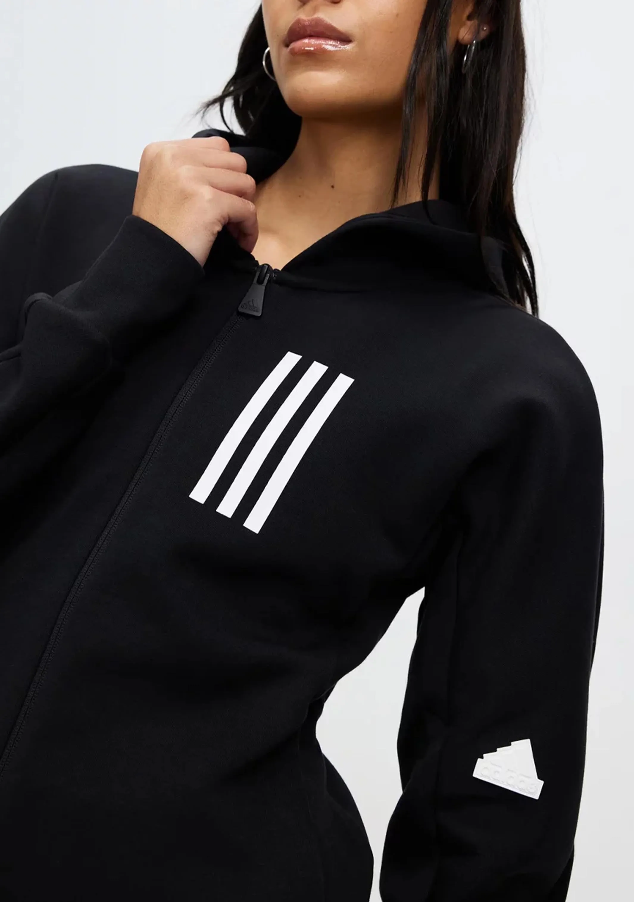 Adidas Womens Mission Victory Slim Fit Full-Zip Hoodie