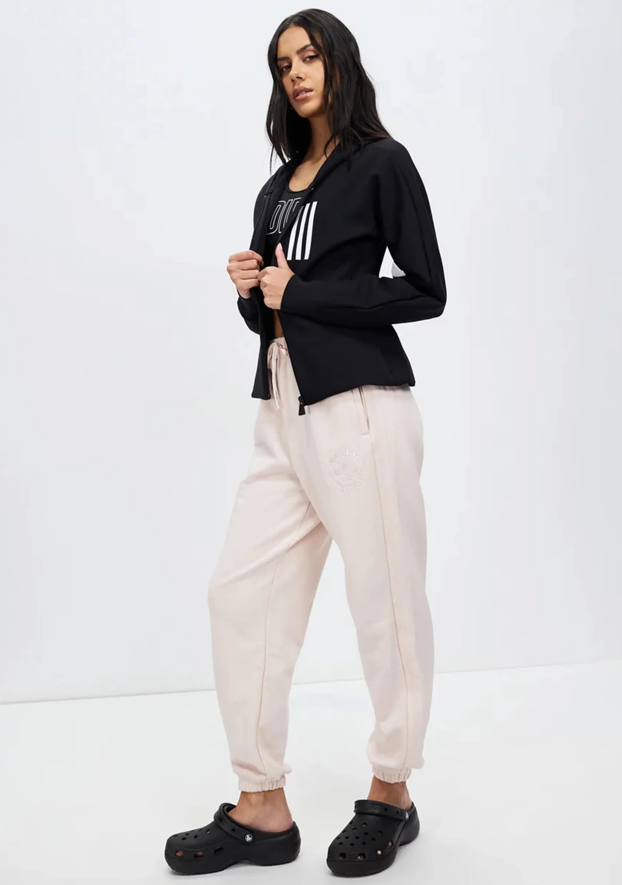Adidas Womens Mission Victory Slim Fit Full-Zip Hoodie