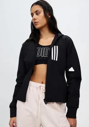 Adidas Womens Mission Victory Slim Fit Full-Zip Hoodie