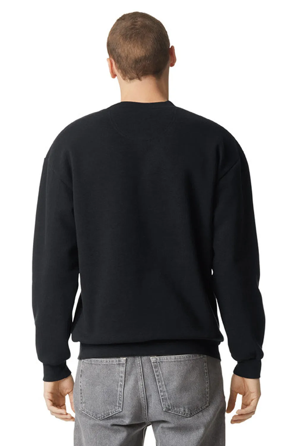 American Apparel Mens ReFlex Fleece Crewneck Sweatshirt - Black