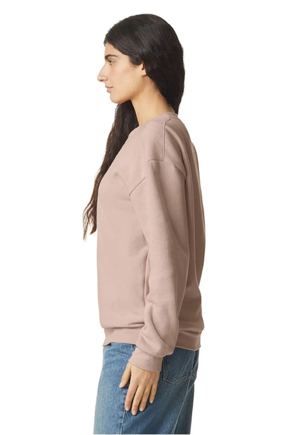 American Apparel Mens ReFlex Fleece Crewneck Sweatshirt - Blush