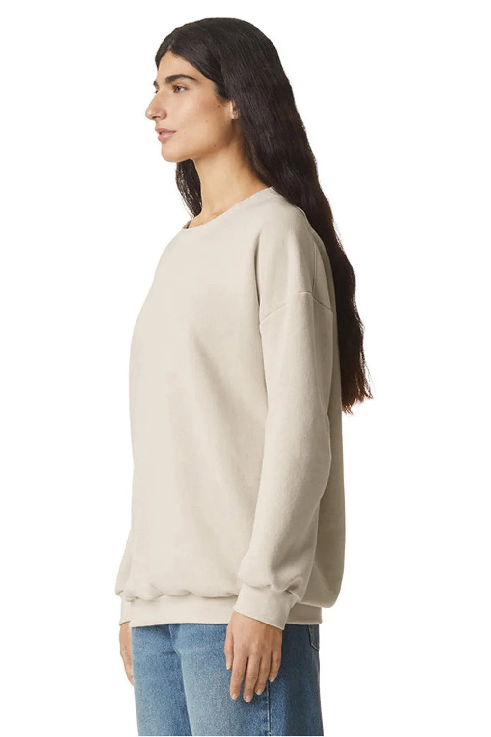 American Apparel Mens ReFlex Fleece Crewneck Sweatshirt - Bone