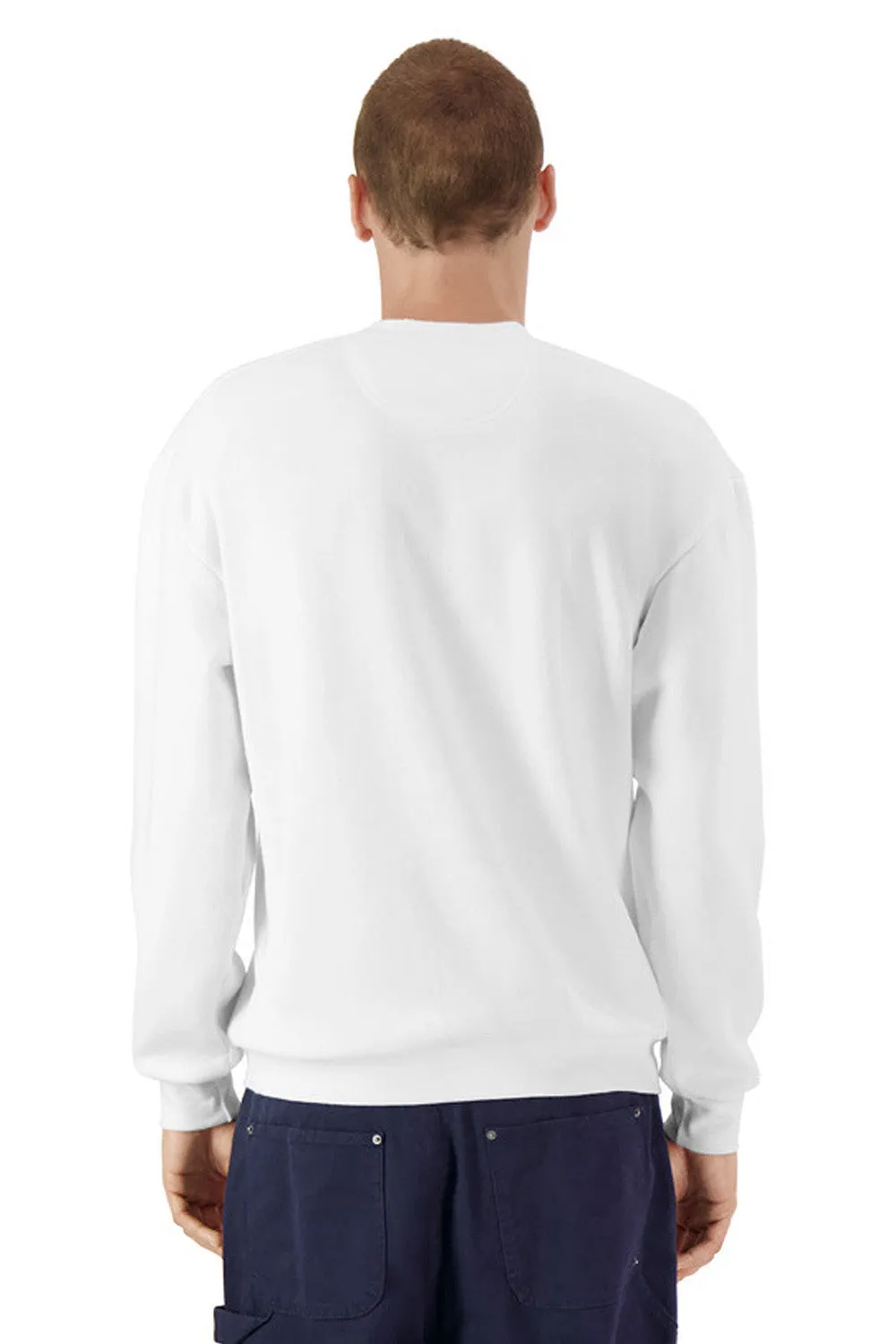 American Apparel Mens ReFlex Fleece Crewneck Sweatshirt - White
