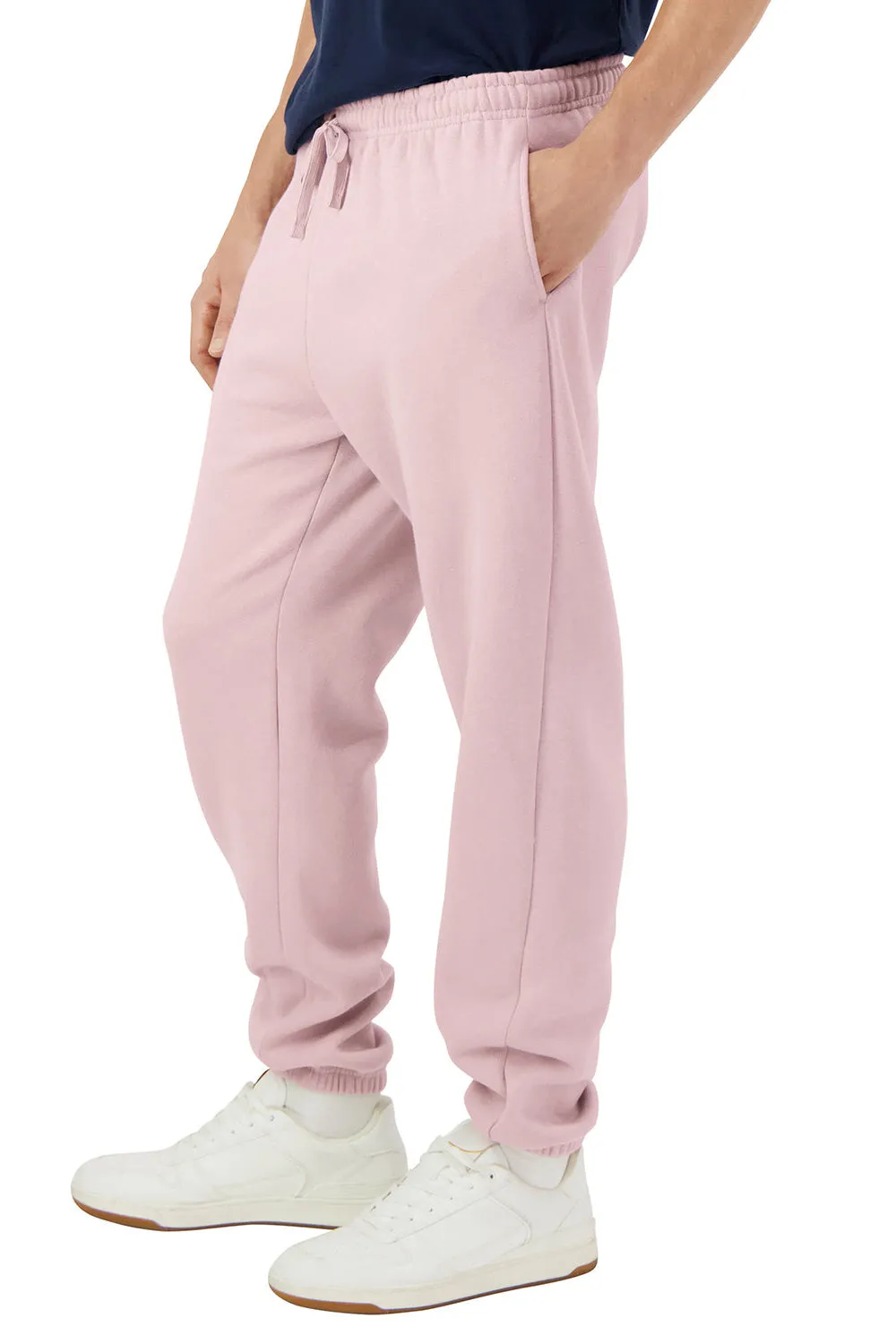 American Apparel Mens ReFlex Fleece Sweatpants w/ Pockets - Blush Pink