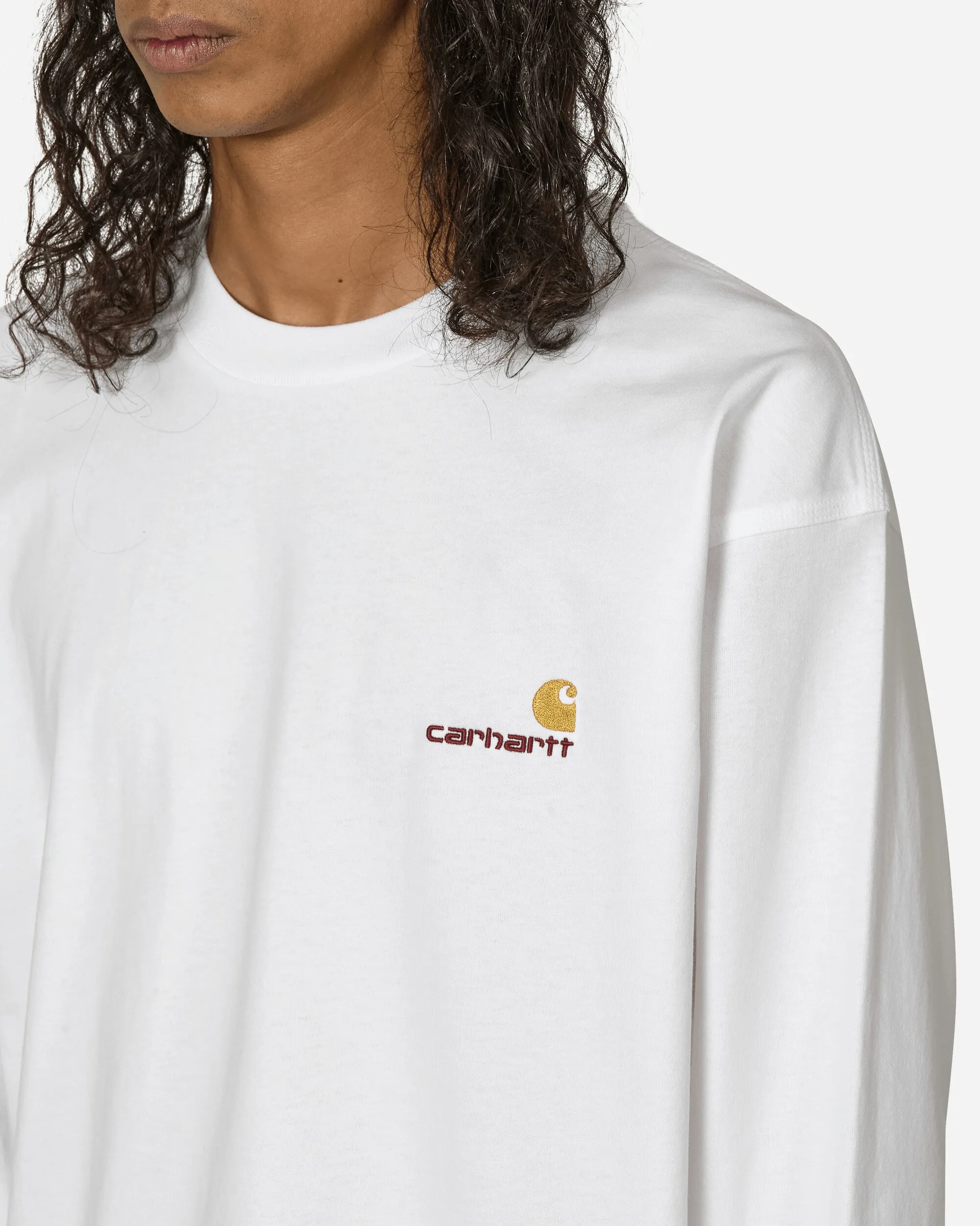 American Script Longsleeve T-Shirt White