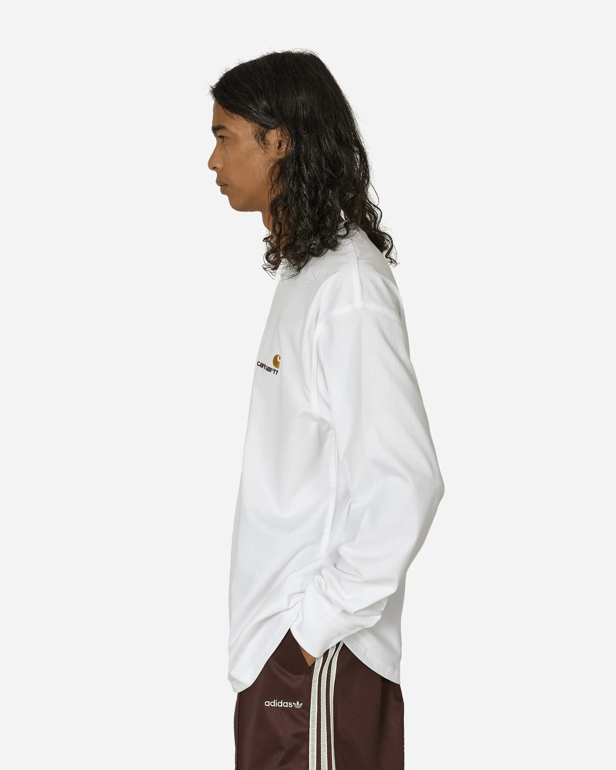 American Script Longsleeve T-Shirt White