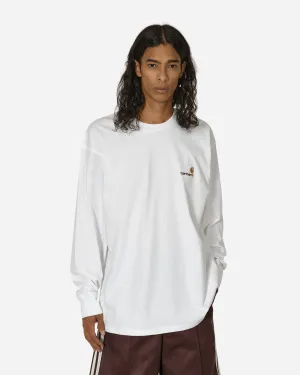 American Script Longsleeve T-Shirt White