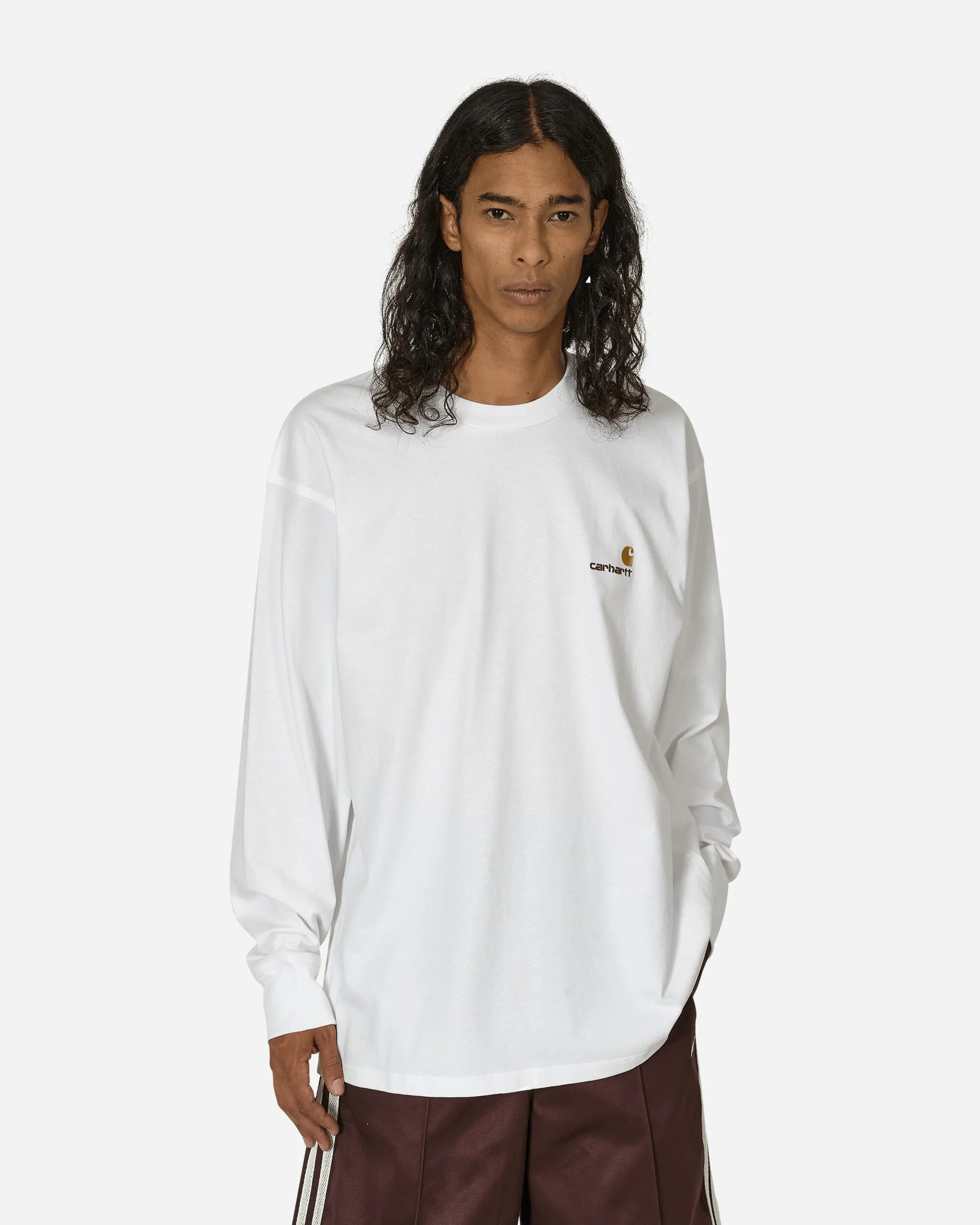 American Script Longsleeve T-Shirt White