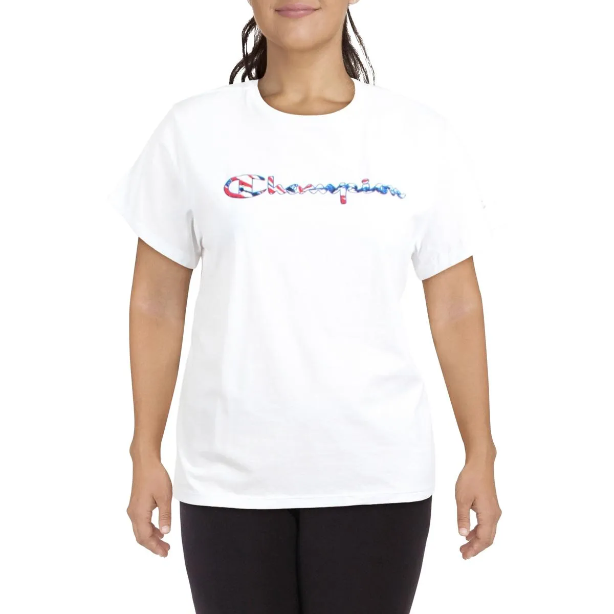 Americana Womens Logo Cotton Pullover Top