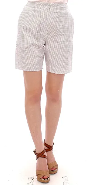 Andrea Incontri  Checke Stretch Cotton Women's Shorts