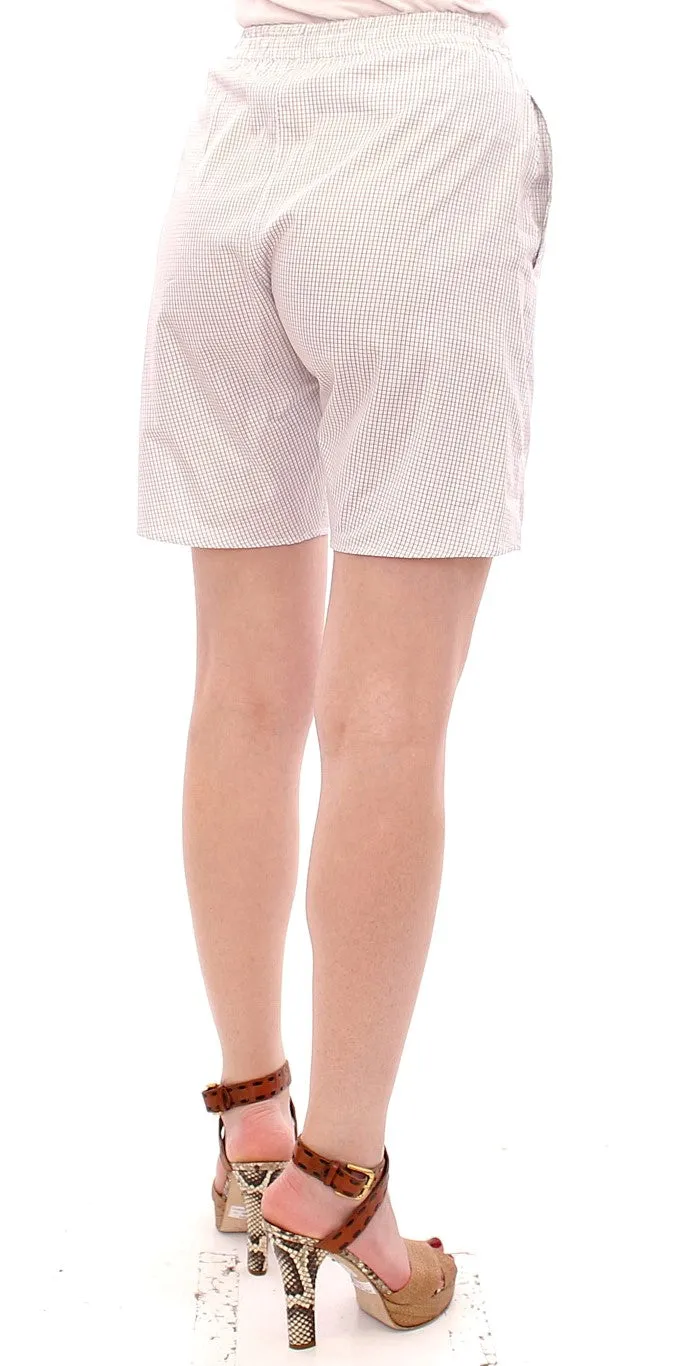 Andrea Incontri  Checke Stretch Cotton Women's Shorts