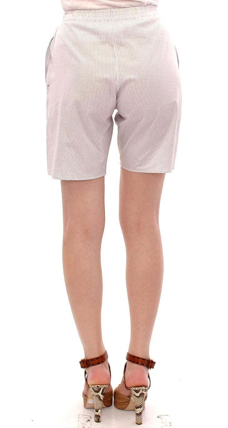 Andrea Incontri  Checke Stretch Cotton Women's Shorts