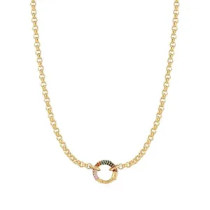 Ania Haie Collier Chaîne en Or Connecteur Arc-en-Ciel N048-07G Bijoux Ania Haie