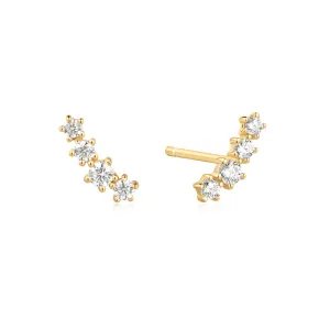 Boucles d'oreilles montantes étincelantes dorées Ania Haie E056-02G Bijoux Ania Haie