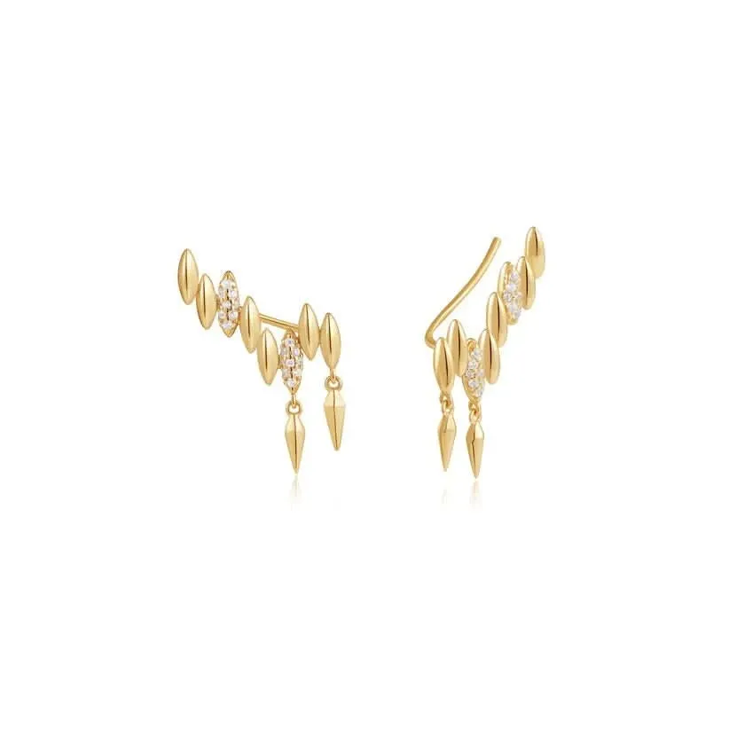 Boucles d'oreilles à clous Ania Haie Gold Spike Climber E051-03G Bijoux Ania Haie