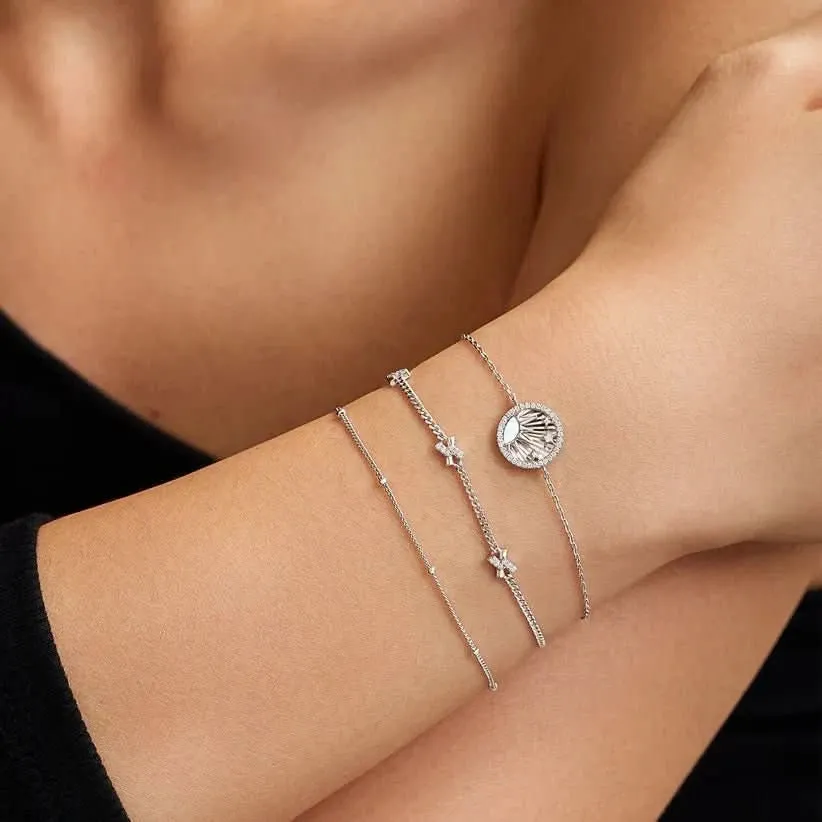 Bracelet Ania Haie Silver Cross Station B061-03H Bijoux Ania Haie