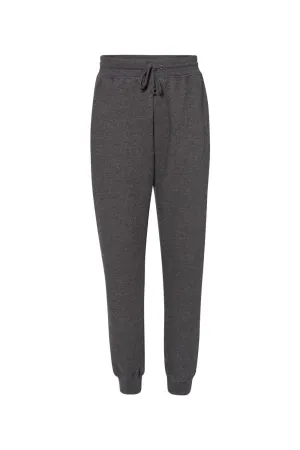 Badger Womens Athletic Fleece Jogger Sweatpants w/ Pockets - Charcoal Grey