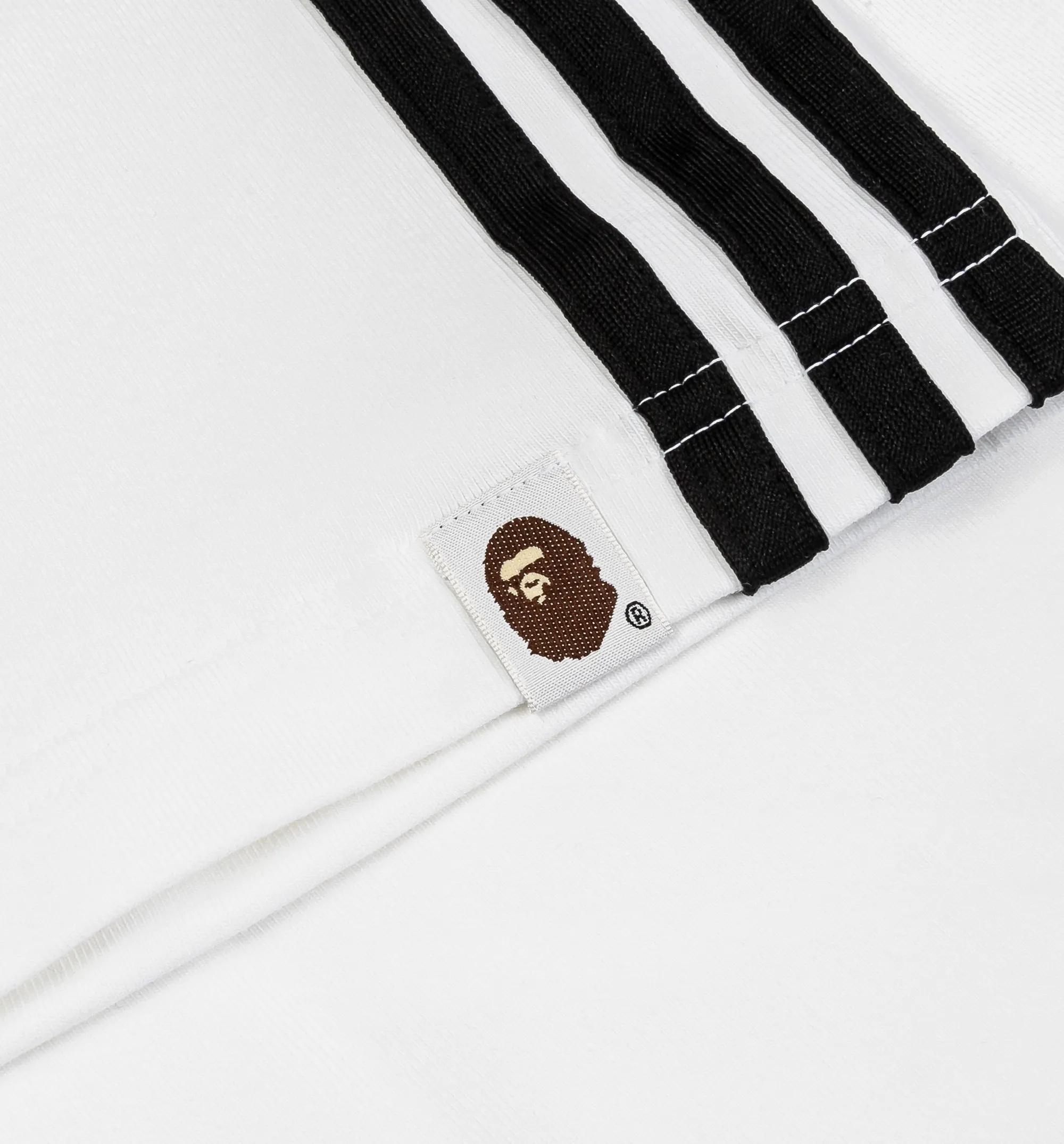 Bape x Adidas All Over Print Mens Short Sleeve Shirt - White