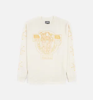 BB Process Mens Long Sleeve Shirt - White/Yellow
