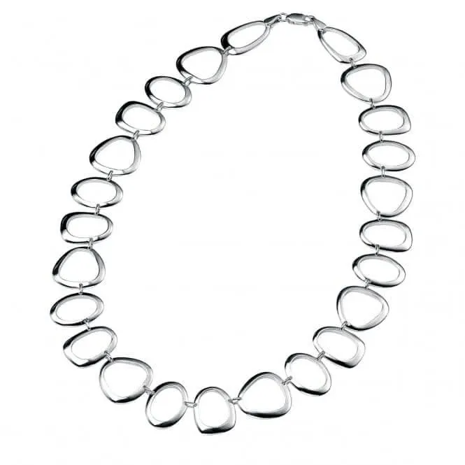 Colliers Débuts en Argent Sterling 45cm avec Maillons Ouverts Ovales, Triangulaires et Ronds N2708 Bijoux Débuts