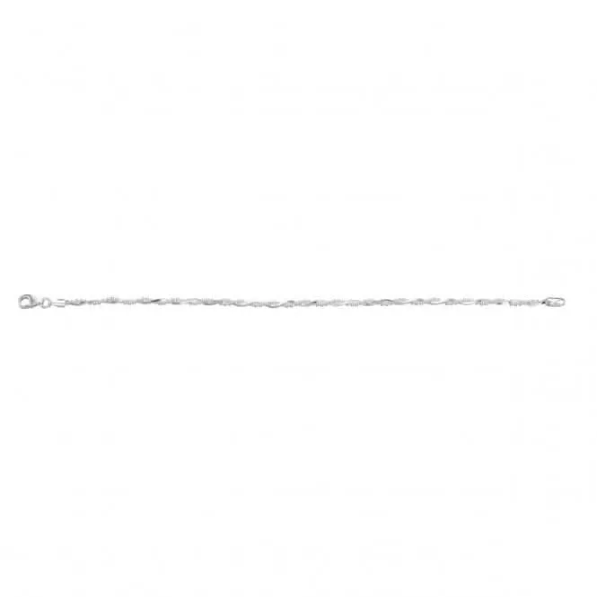 Bracelet en chaîne torsadée en argent sterling B4327 - Débuts Bijoux