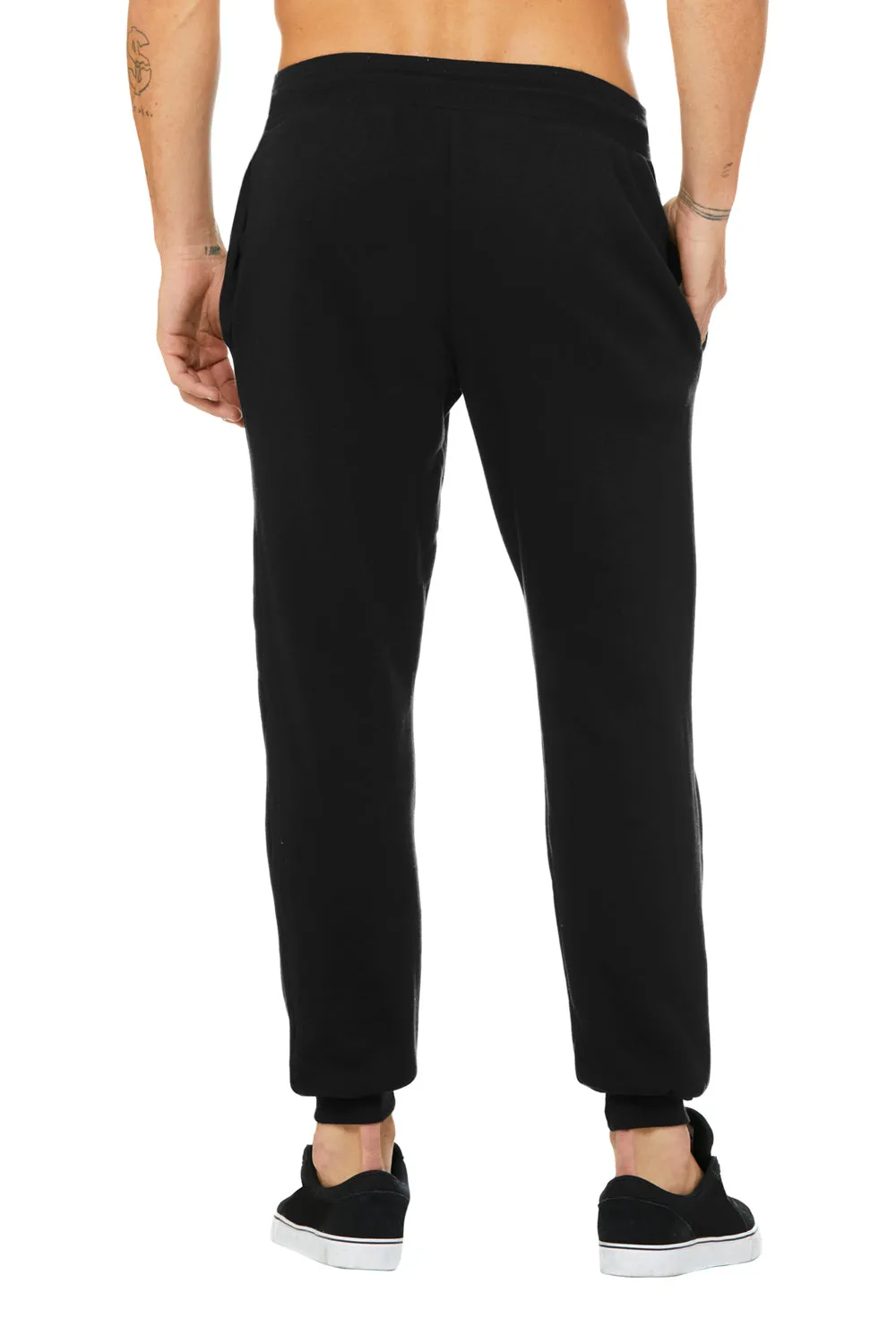 Bella   Canvas Mens Jogger Sweatpants w/ Pockets - Black