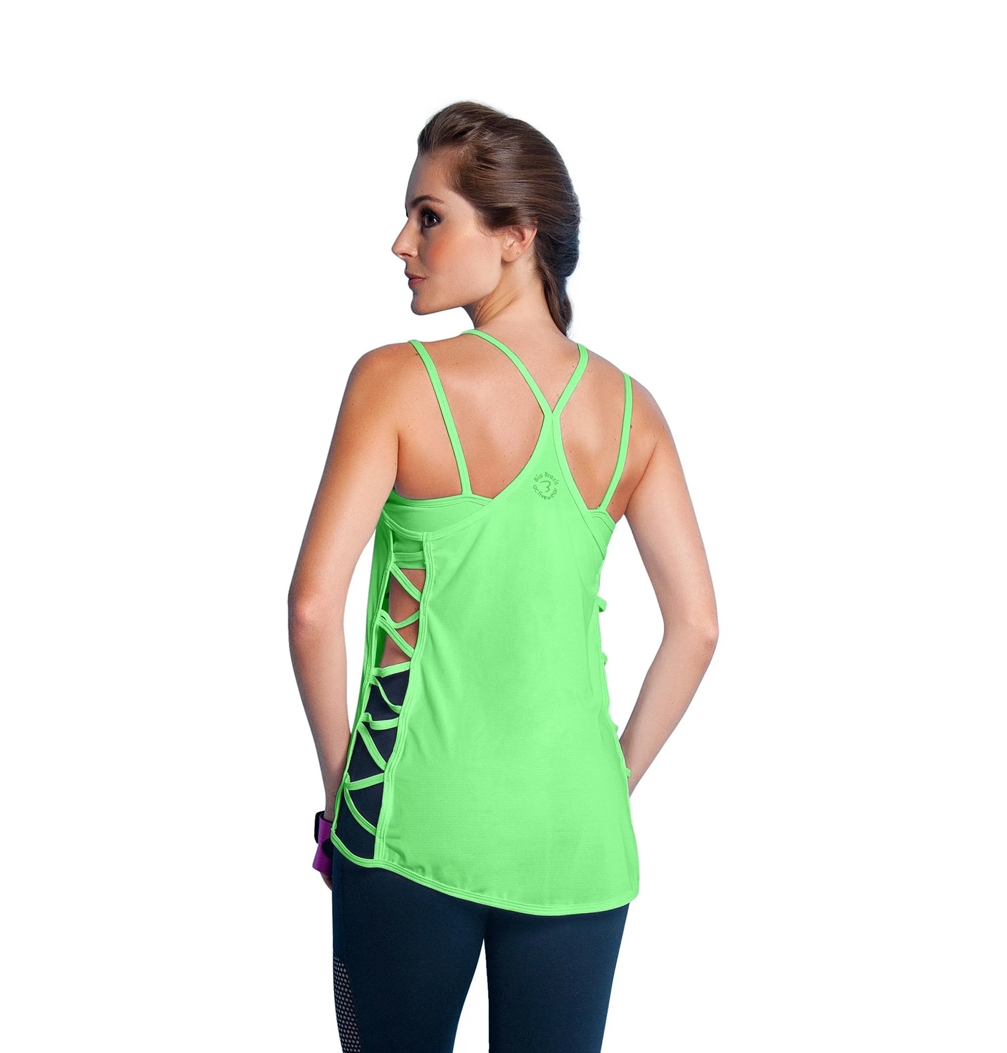 Bia Brazil Activewear Gym And Tonic Tank TT4479 Lime