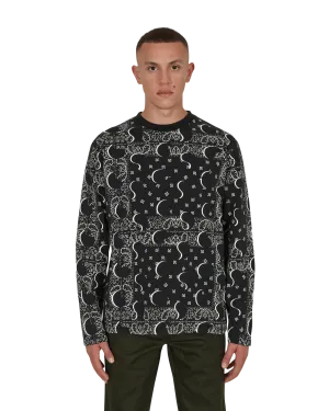 Big Paisley Longsleeve T-Shirt Black