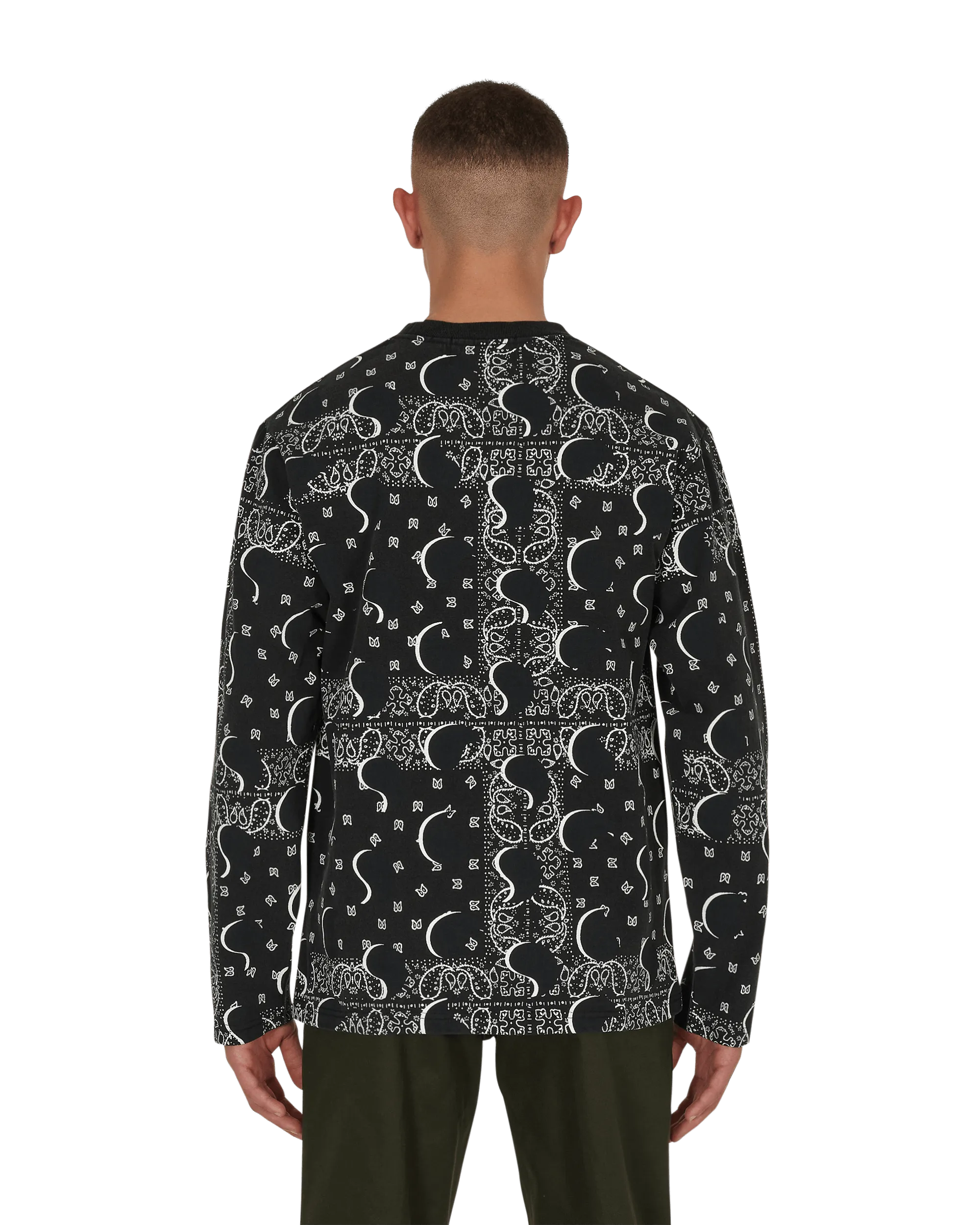 Big Paisley Longsleeve T-Shirt Black