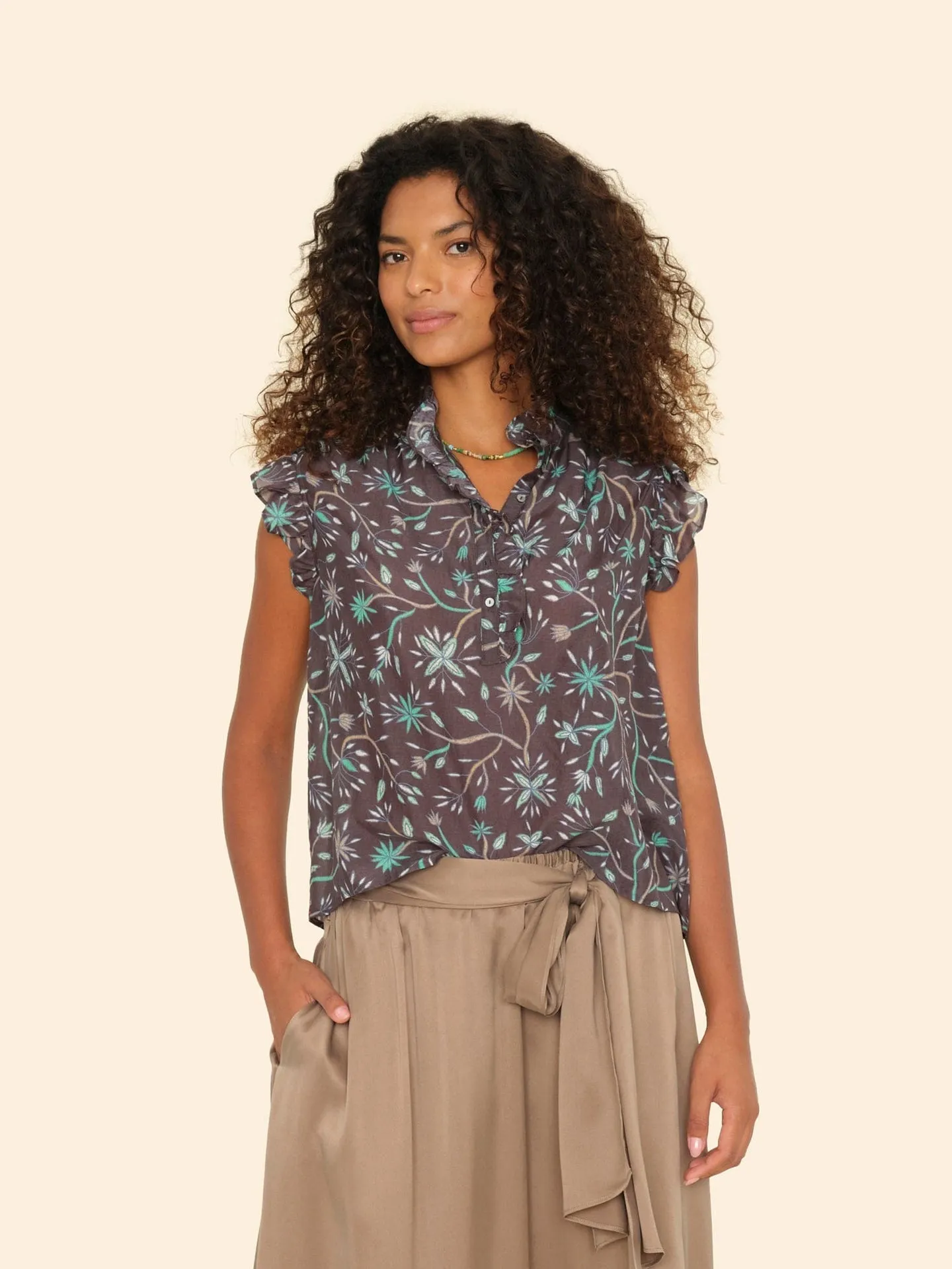 Blouse X5wlp001 Brenna X5wlp001 Graphite-Mint