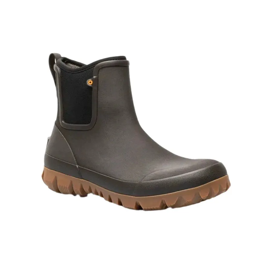 Bogs Shoes Men's Arcata Chelsea Winter Boots Dark Brown