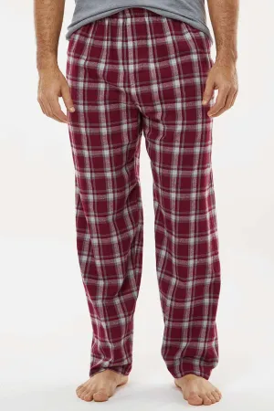 Boxercraft Mens Harley Flannel Pants w/ Pockets - Heritage Maroon Plaid