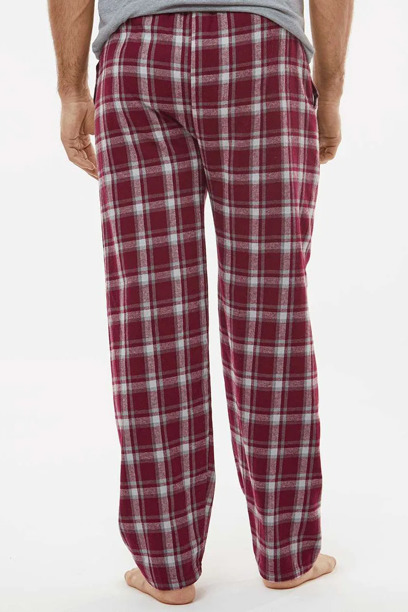 Boxercraft Mens Harley Flannel Pants w/ Pockets - Heritage Maroon Plaid