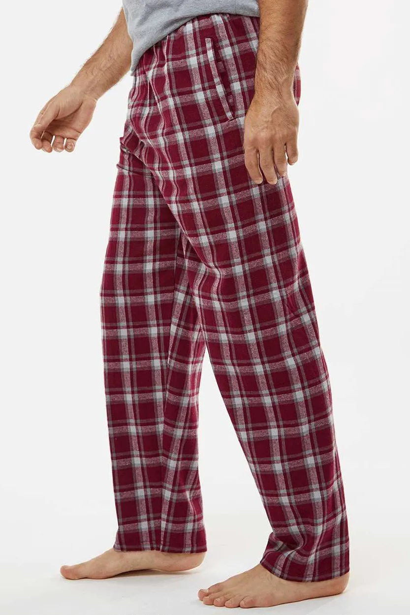 Boxercraft Mens Harley Flannel Pants w/ Pockets - Heritage Maroon Plaid