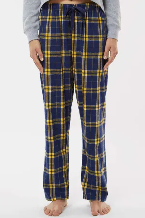 Boxercraft Womens Haley Flannel Pants w/ Pockets - Navy Blue/Gold