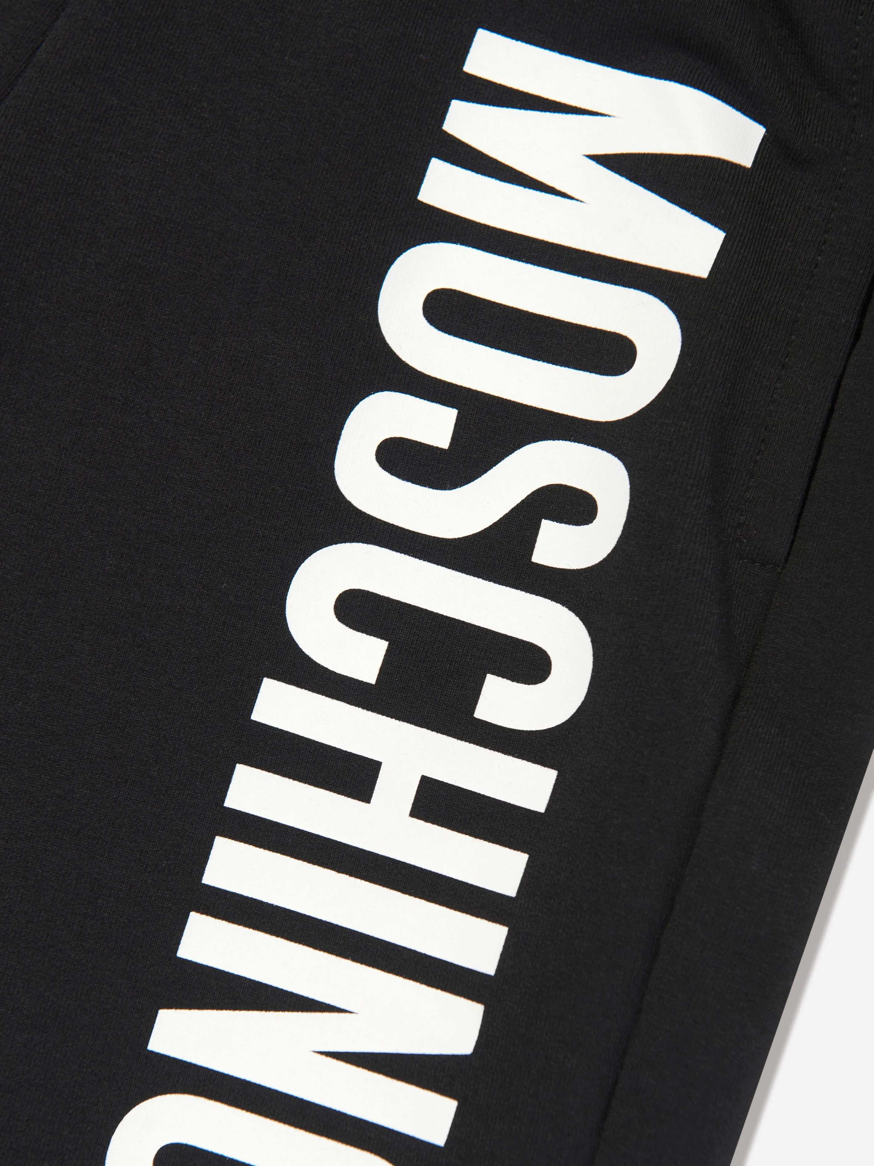 Boys Logo Print Shorts in Black