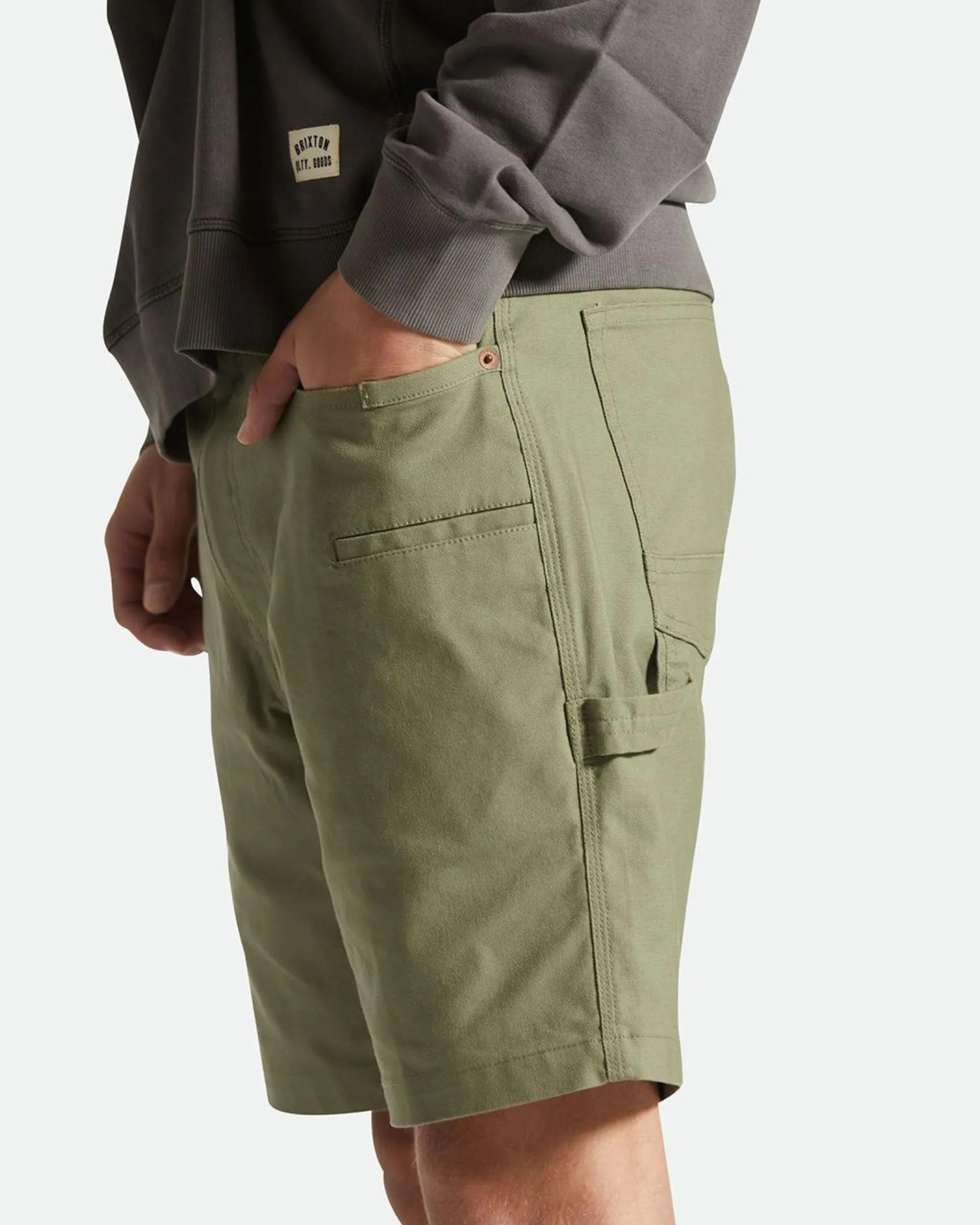 Builders Carpenter Stretch Short - Olive Surplus
