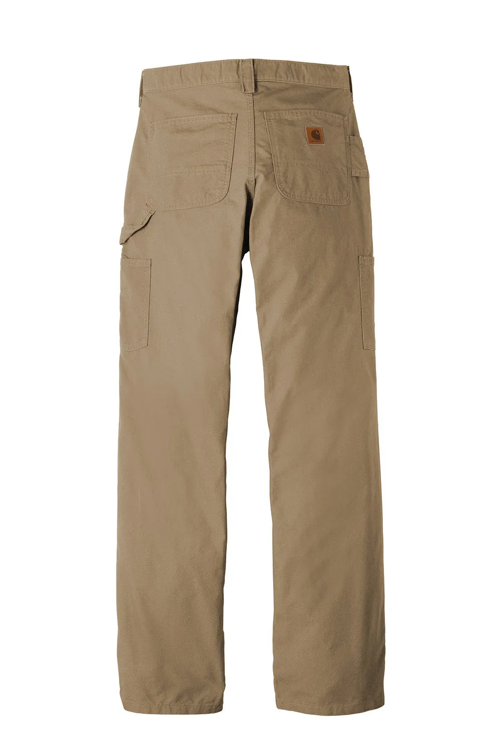 Carhartt Mens Canvas Work Dungarees w/ Pockets - Dark Khaki Brown