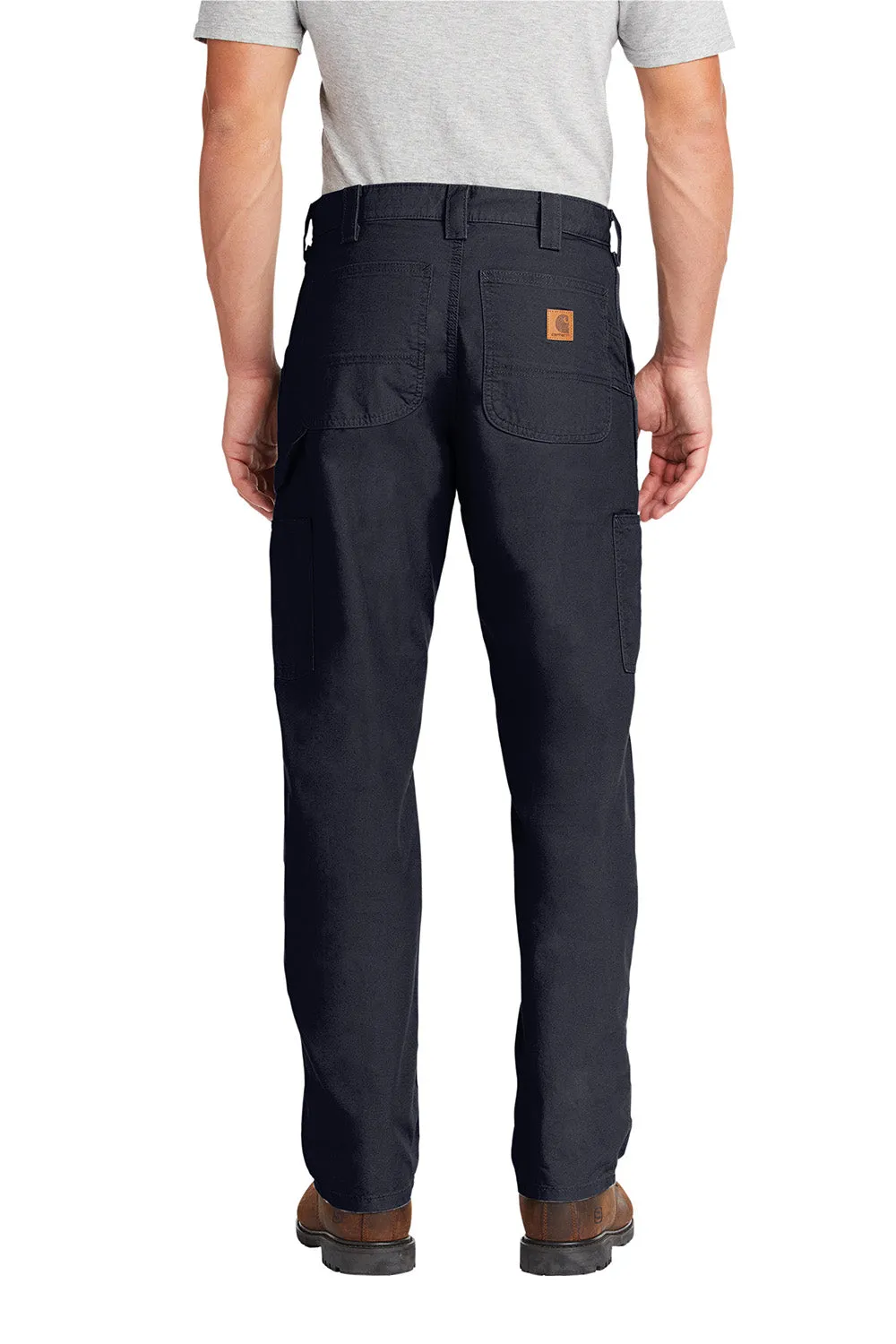 Carhartt Mens Canvas Work Dungarees w/ Pockets - Navy Blue
