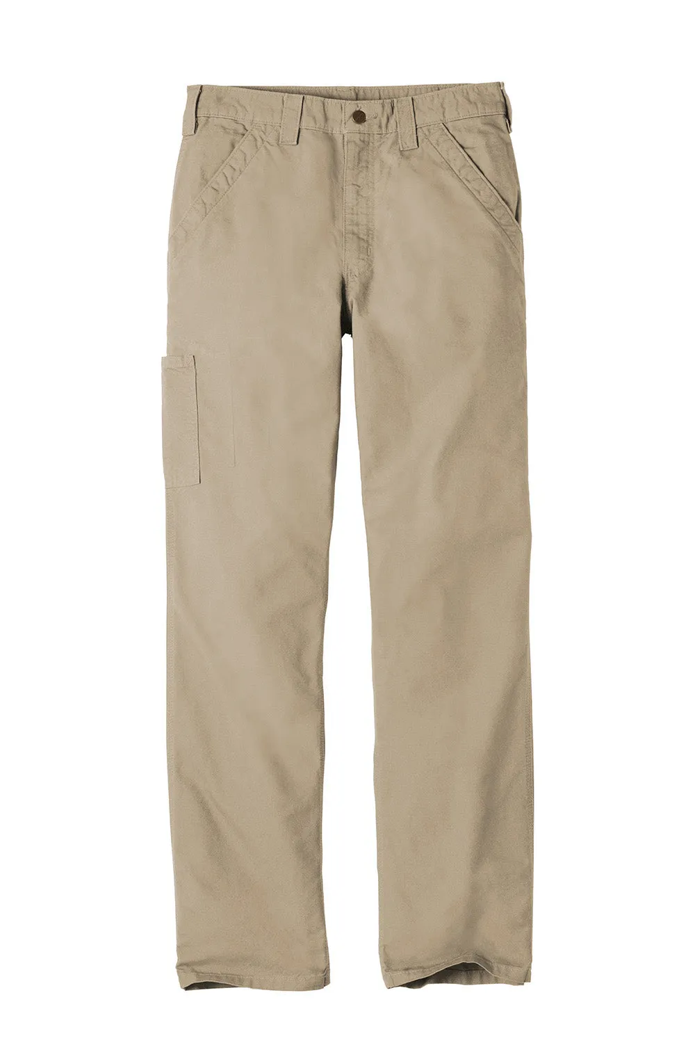 Carhartt Mens Canvas Work Dungarees w/ Pockets - Tan Brown
